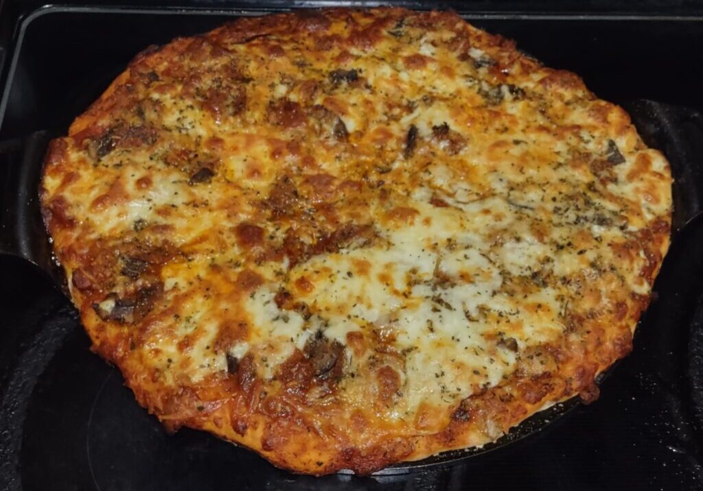 Closeup shot of Delicious Pizza